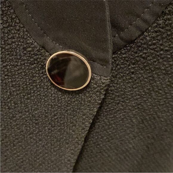 St.John Caviar Elegant Black wool/rayon Women's Blazer, US10 - Picture 4 of 11